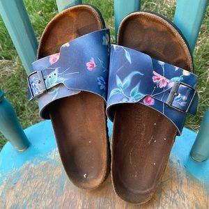 Blue Birkenstock papillio sandals